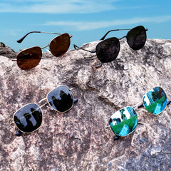 Hexagonal High Wear Resistant UV Sunglasses For Outdoor Activities