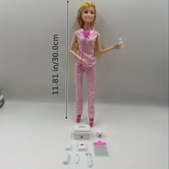 11.5 inch Joint Nurse Doctor Tool Doll Set