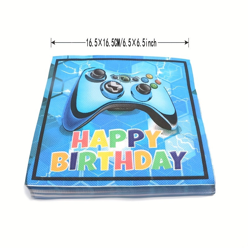 Video Game Birthday Party Decorations Set - Gaming Happy Birthday Supplies