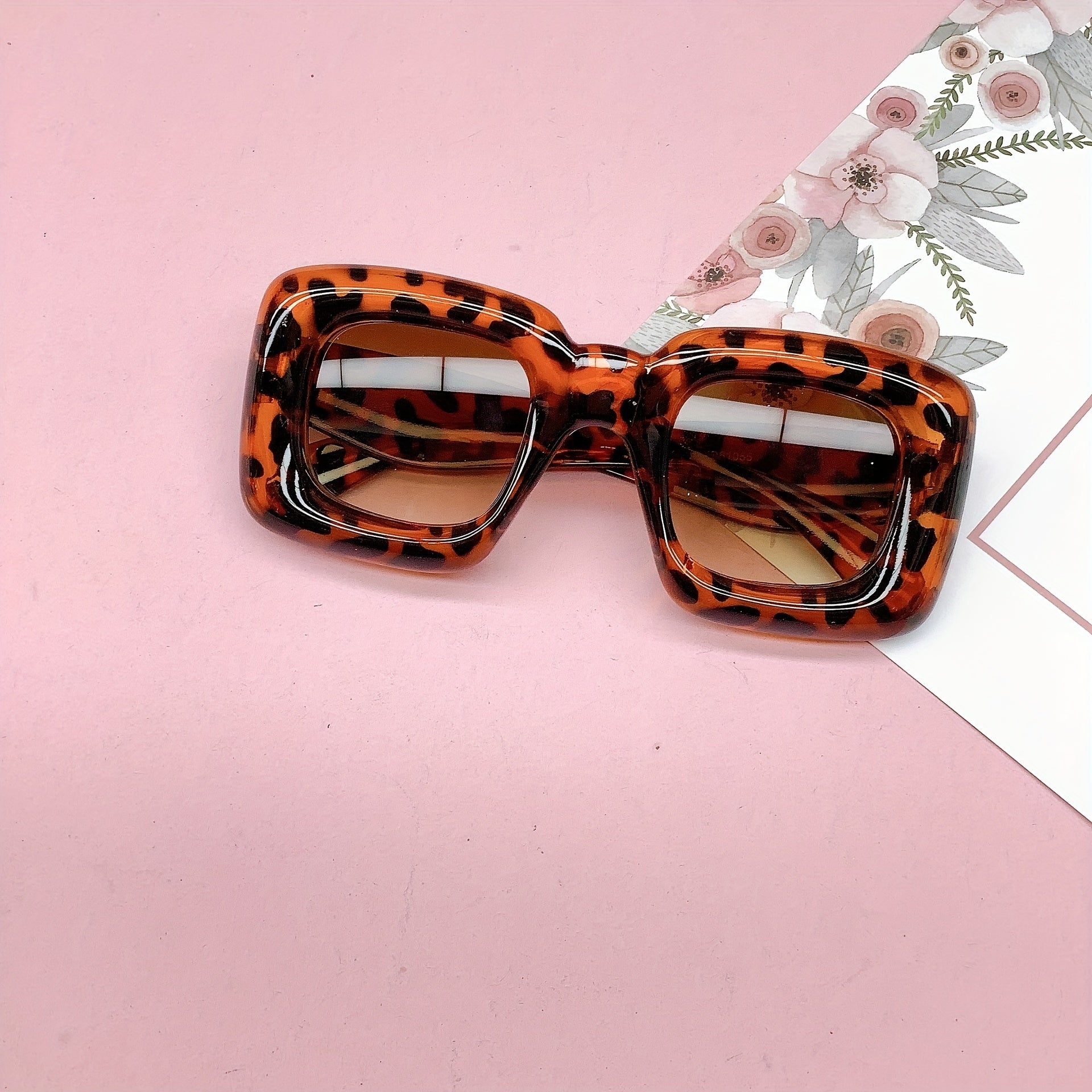Square Inflated Lip Sunglasses For Kids Candy Gradient Glasses Beach UV400