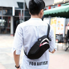 Shark Reflective Fanny Pack Waterproof Waist Bag With USB Charging Port