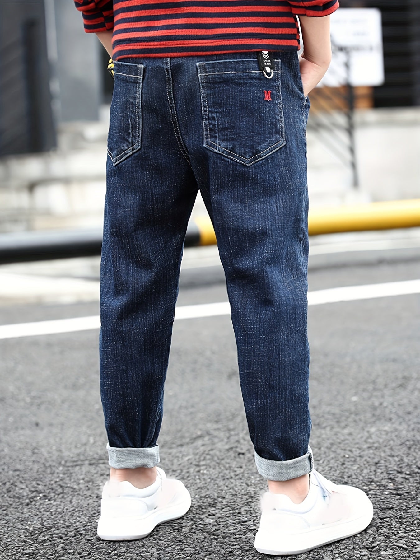 Toddle Boys Denim Long Pants With Pocket Kids Clothing