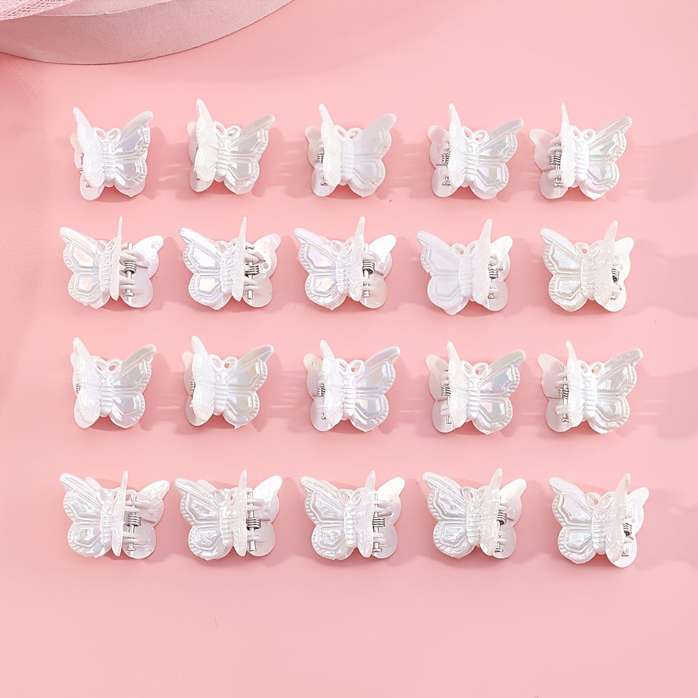 20pcs Baby Girls Butterfly Mini Hair Clips Headwear Hair Accessories