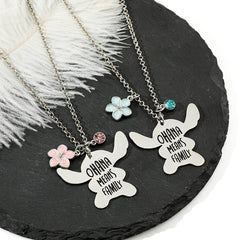 Aoger Cartoon Stitch Series Bracelet Keychain Ohana Means Family