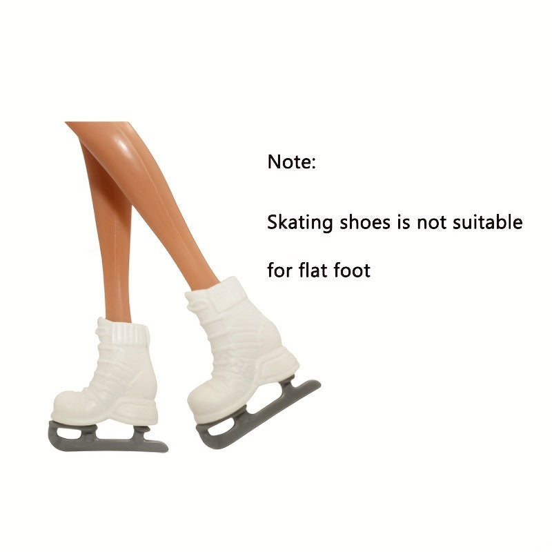 6 Pairs Female Doll Shoes Pack Boots Loafers Skating Peep toe 29 21 Dolls