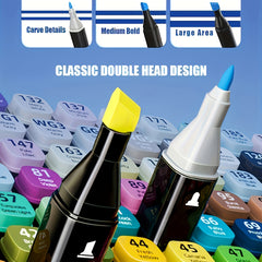 Artist Marker Set Dual Tip Sketching Art Markers
