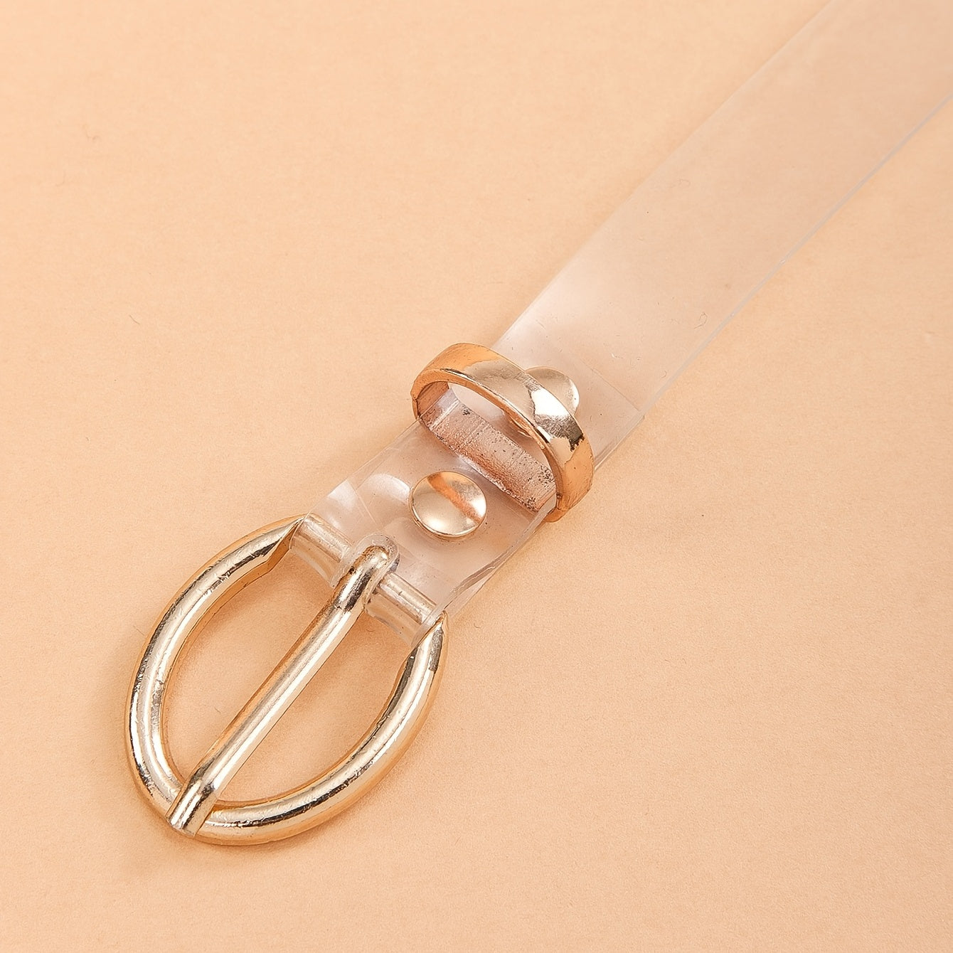 Thin Transparent Plastic Waist Belt Tie in Jeans Style