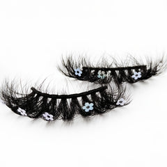 25MM Flower Glitter Fluffy Makeup Lashes Extension