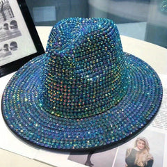 Outdoor Heavy Work Inlaid Diamond Felt Hat Fisherman Hat