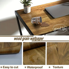 Wood Peel And Stick Wallpaper Brown Wooden Wallpaper
