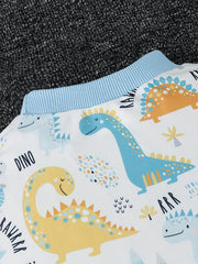 Boys Dino Pajamas Set Toddler Loungewear 2pcs