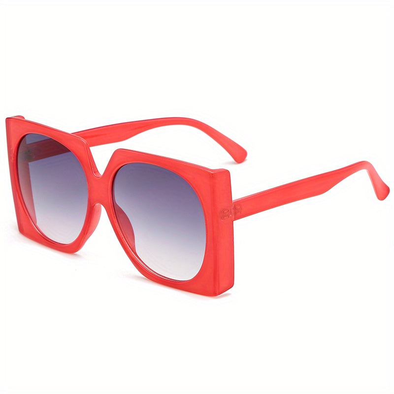 Large Frame Sunglasses Square Round Jelly PC Sun Glasses For Party