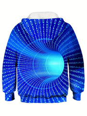 3D Print Kid's Hoodie Long Sleeve Top for Fall