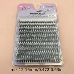 200Pcs 40D 12-16mm D Curl Cluster Lashes Soft&Natural False Eyelashes