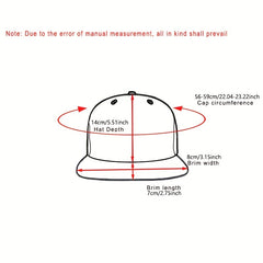 Compass Embroidery Patch Snapback Hat Vintage Baseball Cap