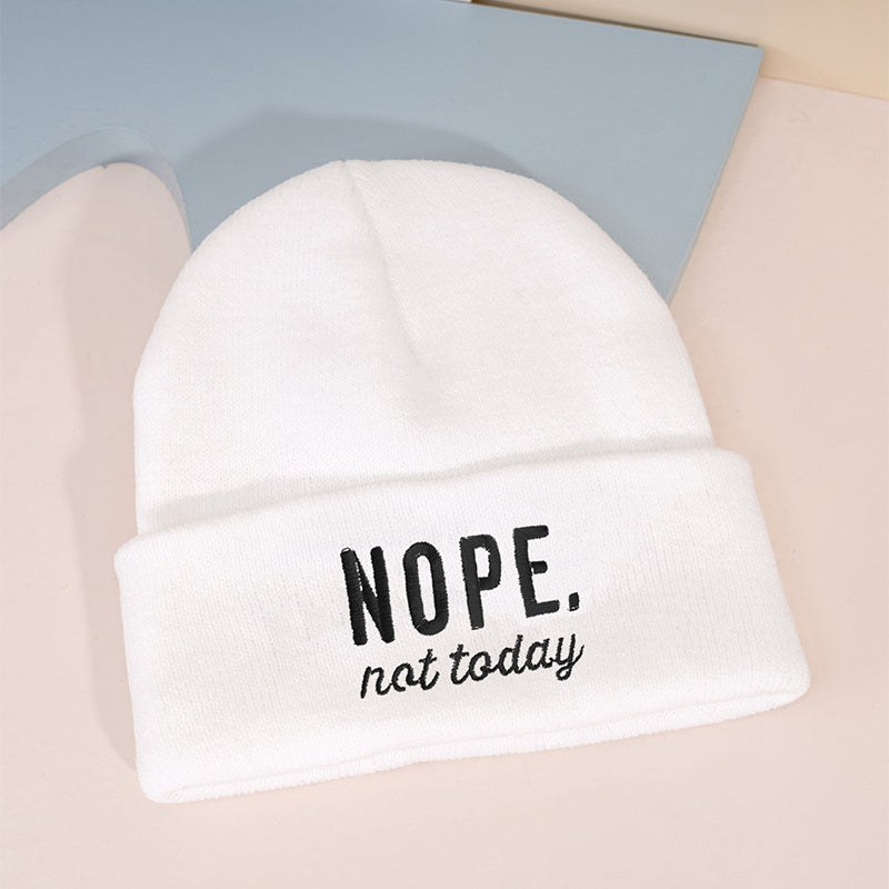 Winter Warm Beanie Hat Knitted Hat Soft Knit Beanie Warm Skull Cap