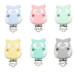Silicone Owl Pacifier Clip for Babies 0-24 Months