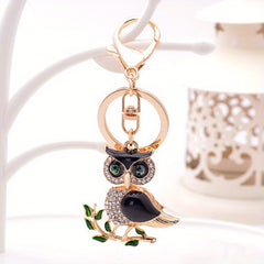 Creative Owl Car Keychain Bag Ornament Small Gift Pendant