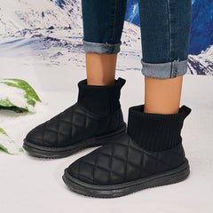 Women's Quilted Winter Snow Boots Anti-slip Ankle Boots