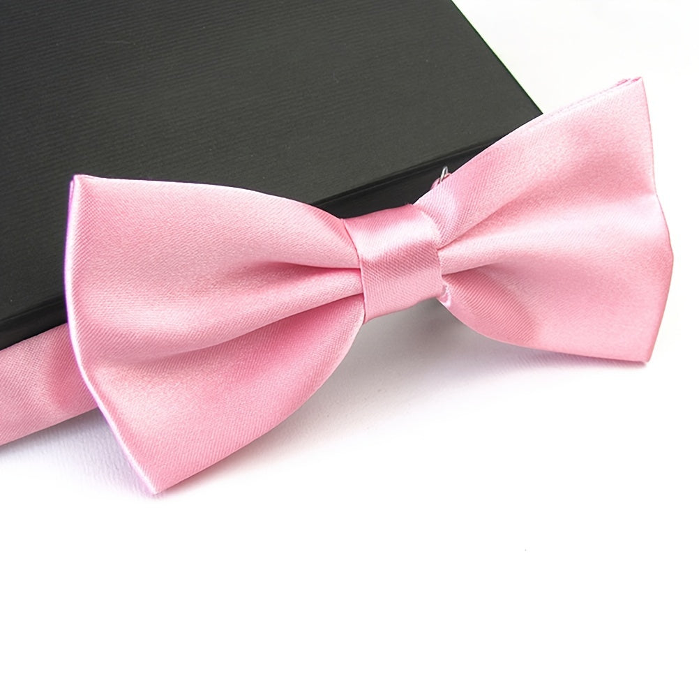 Men's Satin Solid Adjustable Tie Wedding