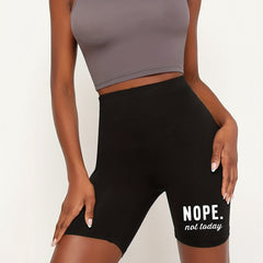 High Waist Skinny Biker Shorts for Women