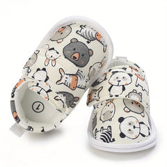 Cartoon Baby Boys Walking Shoes for Spring and Summer