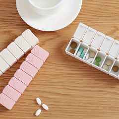 2 Pk Pink PPSU Pill Storage Box Travel Medicine Organizer