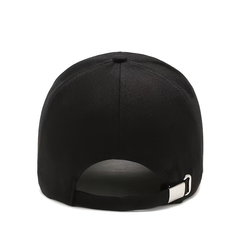 Men's Letter Print Baseball Cap Adjustable Hip Hop Trucker Sun Hat