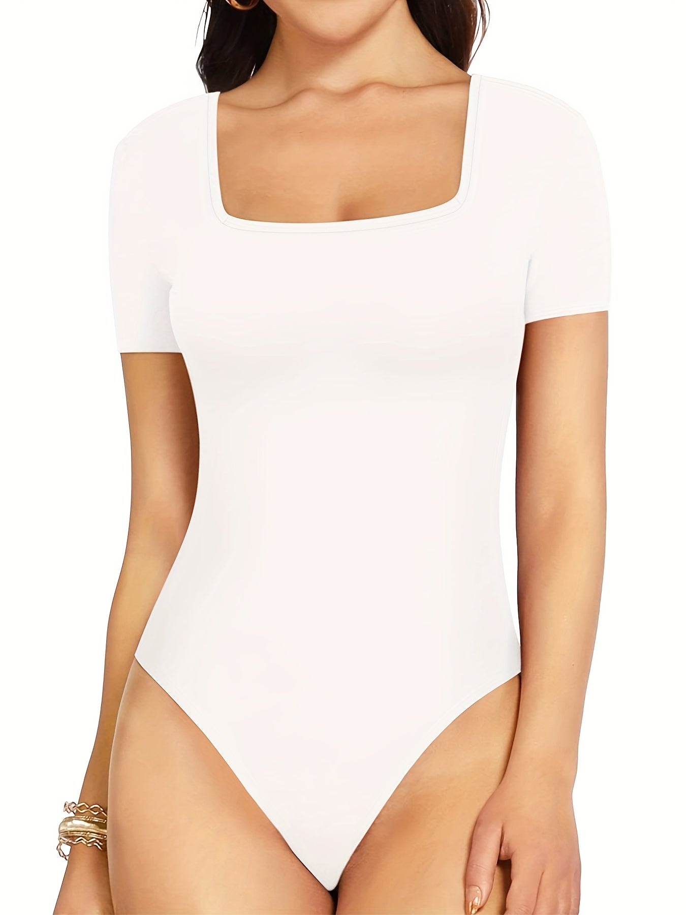 Square Neck Bodysuit Tummy Control Slim Body Shaper Women's Underwear