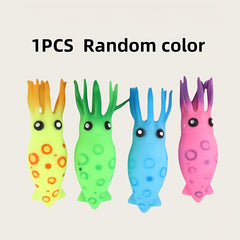 Colorful Octopus Kneading Toy Soft Glue Squeeze Toy for Relax & Play Fun