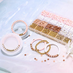 Boho Clay Beads Bracelet Kit Friendship Bracelet Making Kit For Women