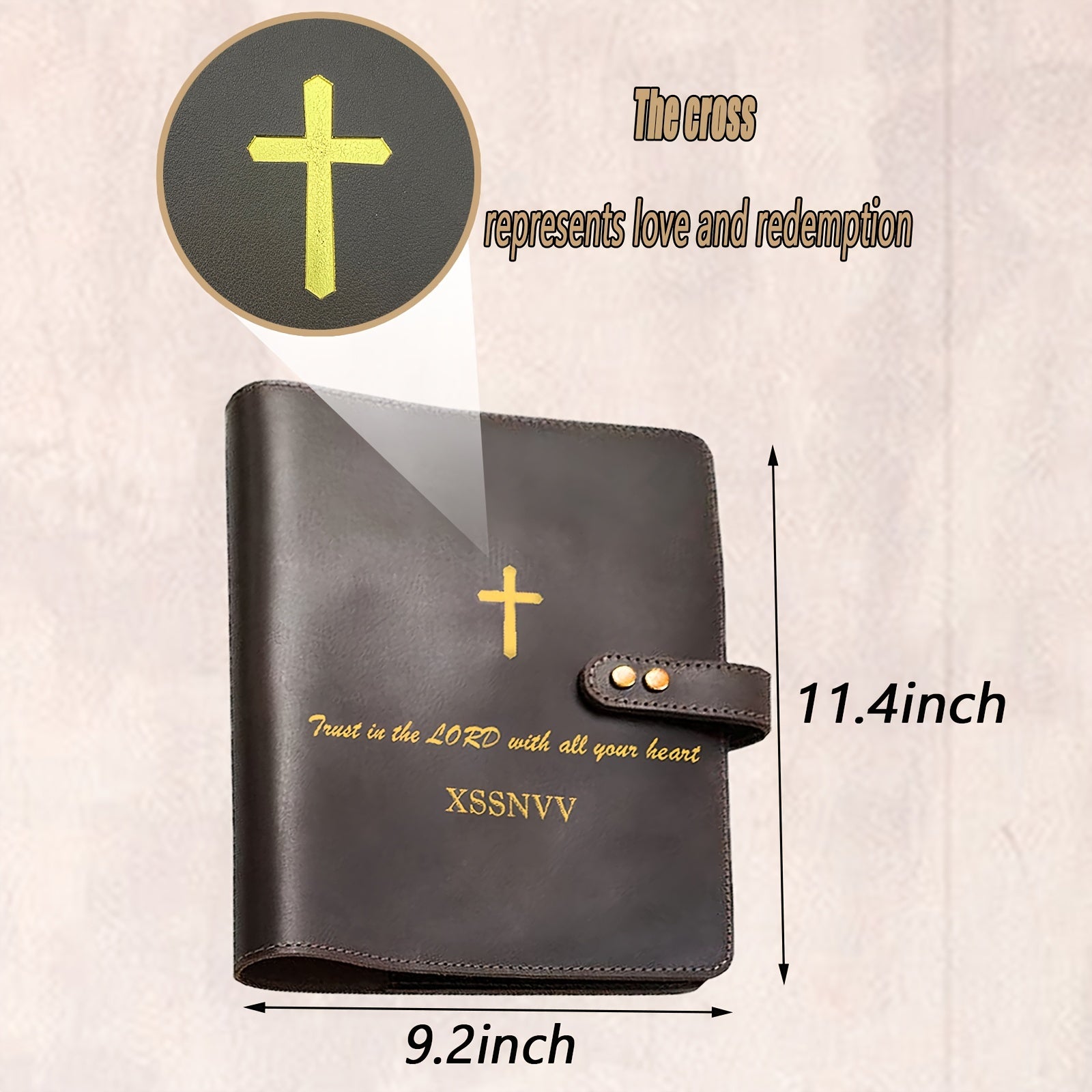 Leather Bible Cover Leather Book Cover Perfect Gift For Friends Families