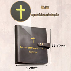 Leather Bible Cover Leather Book Cover Perfect Gift For Friends Families