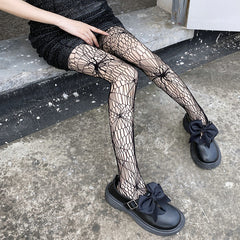 Spider Pattern Fishnet Stockings Tights