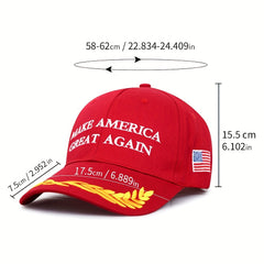 American Flag Embroidery Baseball Cap Adjustable Sunscreen Dad Hat
