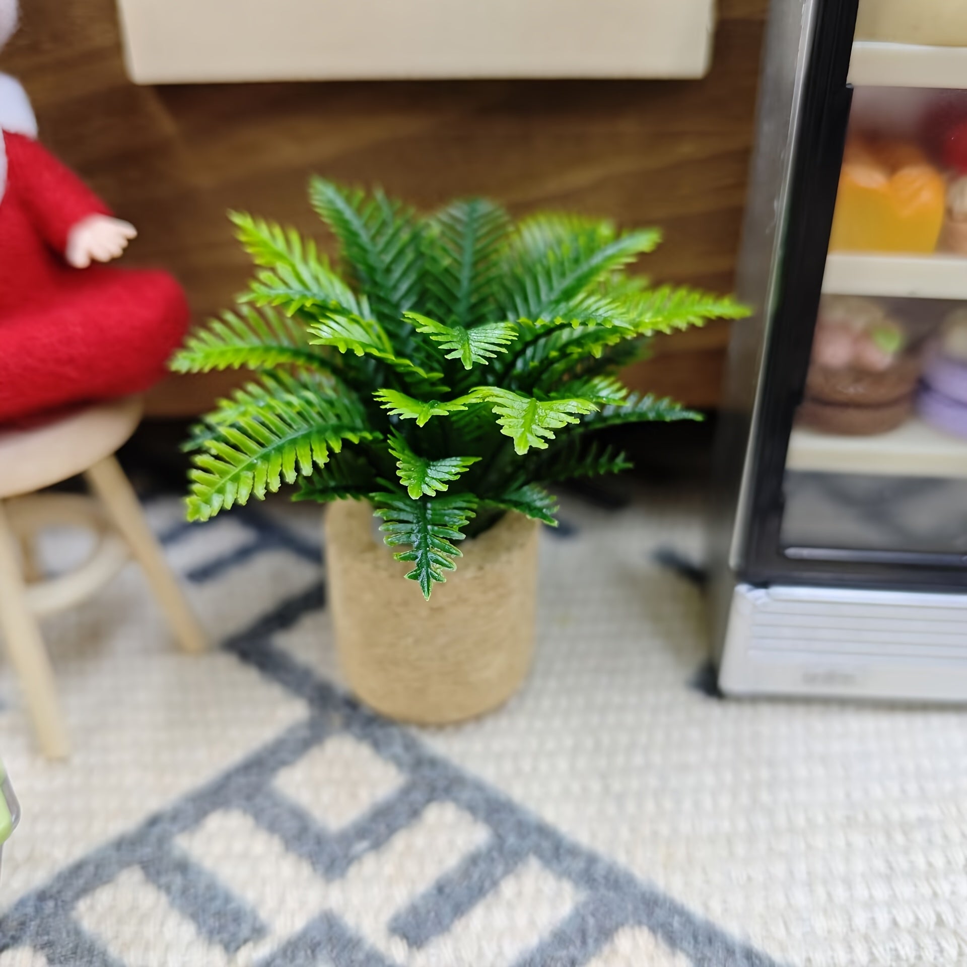 Toy House Decoration Dollhouse Simulation Succulent Plant Ornament