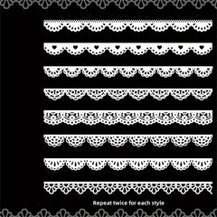 16pcs Lace Waltz Series Hand Tent Art Material Decoration Pack
