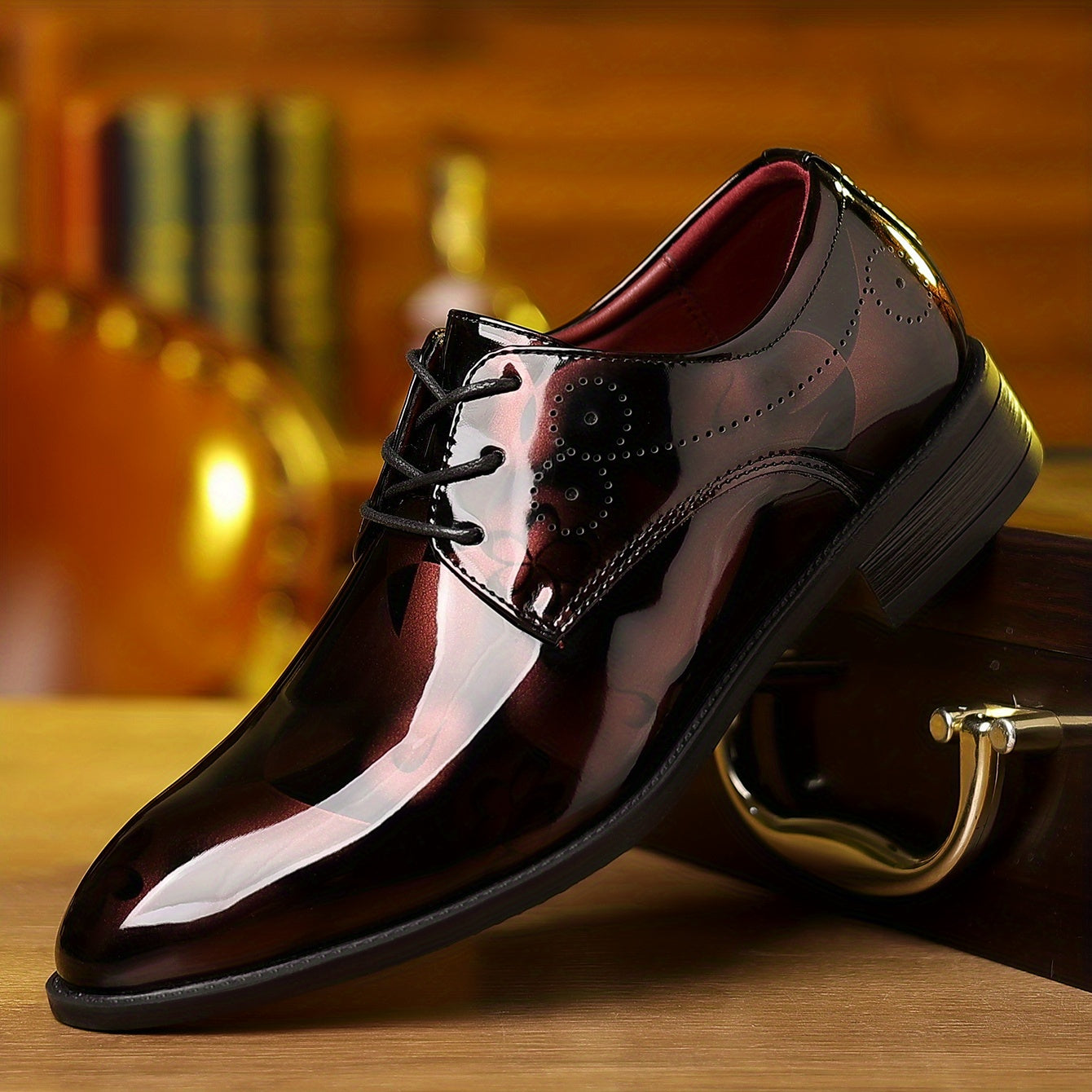 Men's Classic Lace Up Dress Shoes - Smart Casual Outdoor Walking Shoes