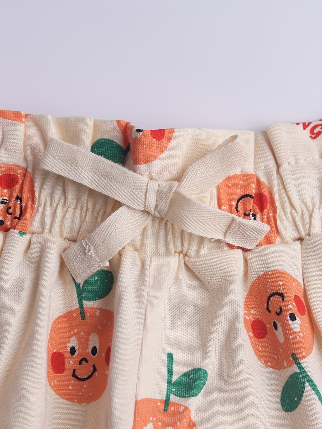 Girls Fruit Print Summer Shorts