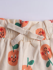 Girls Fruit Print Summer Shorts