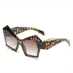 Men's Retro Cat Eye Large Frame Sunglasses