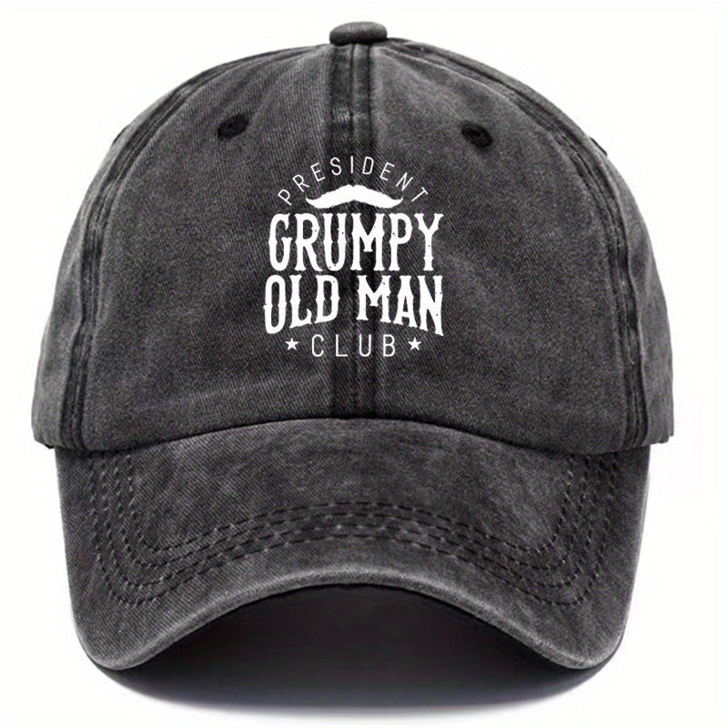 Vintage Distressed Letter Baseball Cap