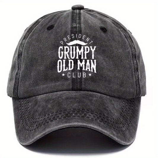 Vintage Distressed Letter Baseball Cap