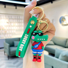 Crocodile Keychain Cartoon Car Keychain School Bag Pendant Gift