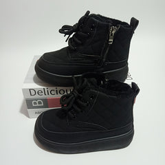 Girl's High Top Boots Non Slip Lace Up Casual Shoes