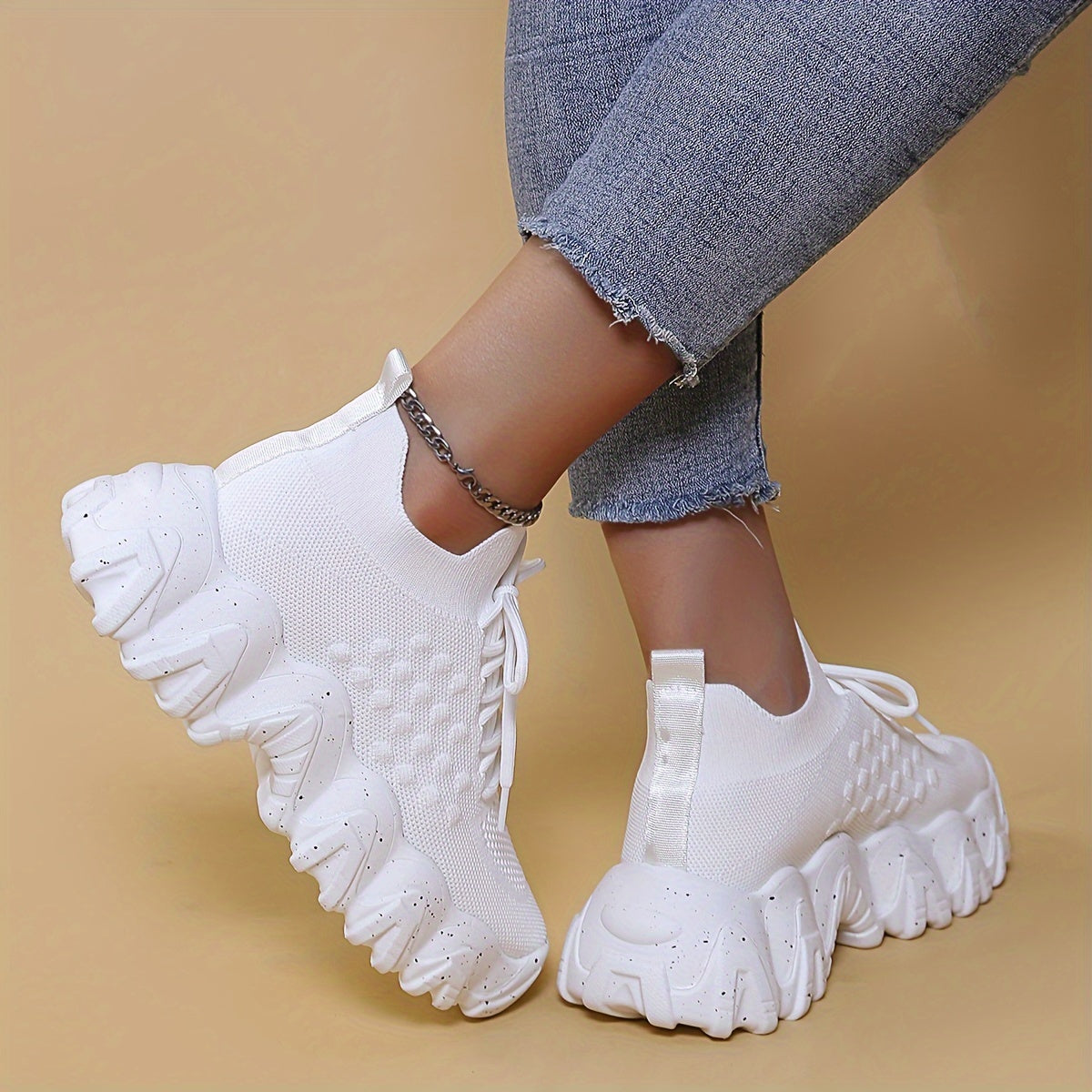 Breathable Chunky Sneakers Women's Running Shoes