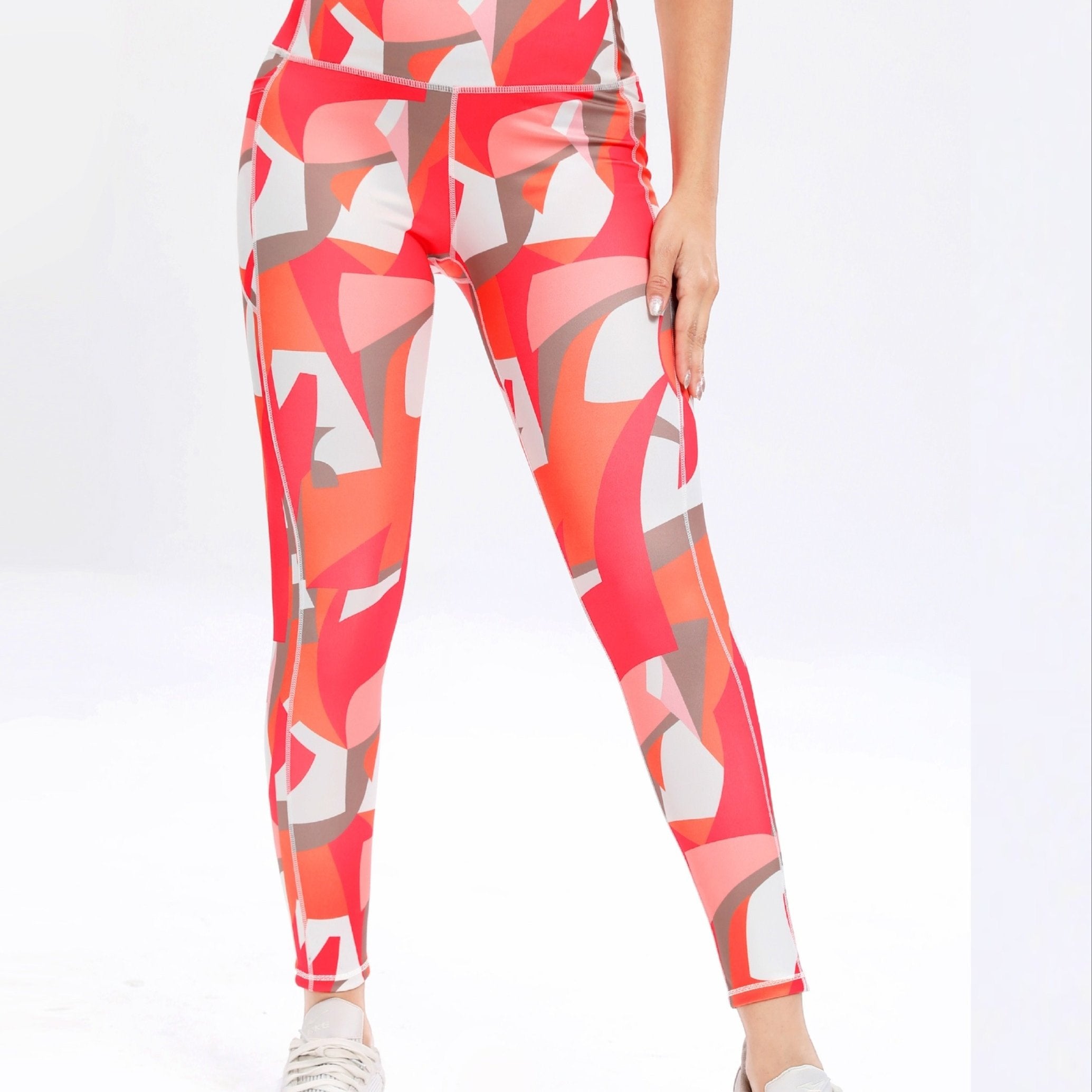 Colorblock Slim Fit Yoga Pants High Stretch Tummy Control Workout Yoga Leggings