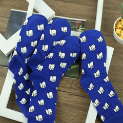 Men's Cartoon Toilet Paper Crew Socks - 2 Pairs