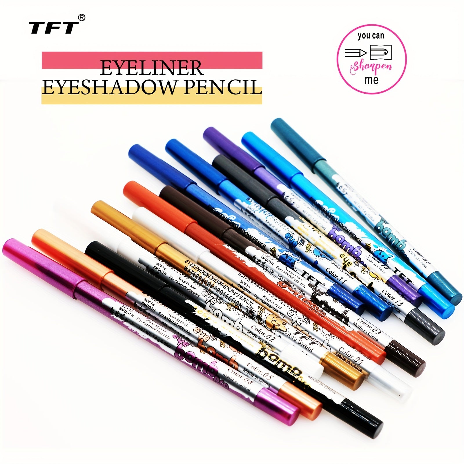 Pearly Eyeshadow Pen Gel Waterproof Coral Brown