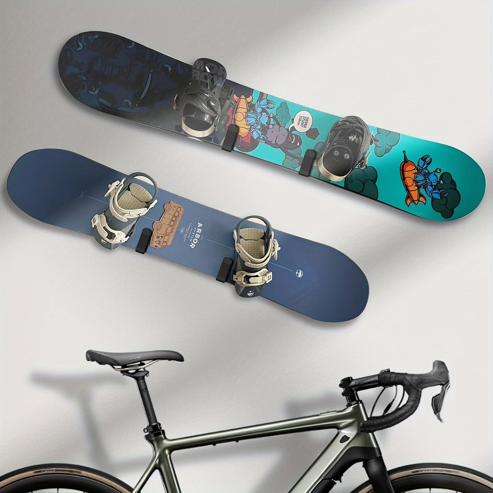 Snowboard Wall Mount Clips Snowboard Wall Rack - 2pcs